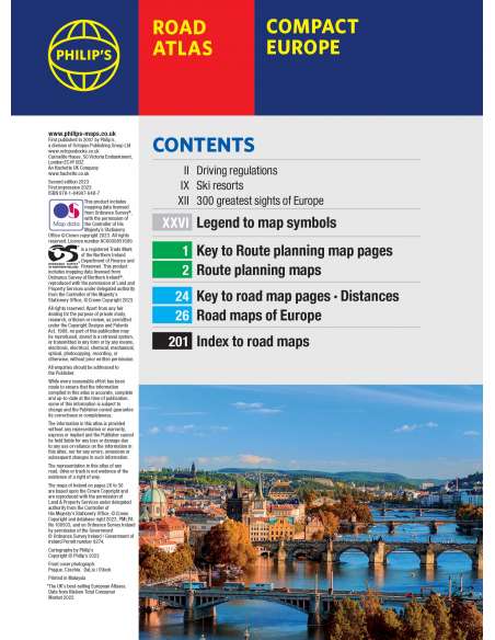 Compact Europe Road Atlas - Európa A5-ös méretű atlasz