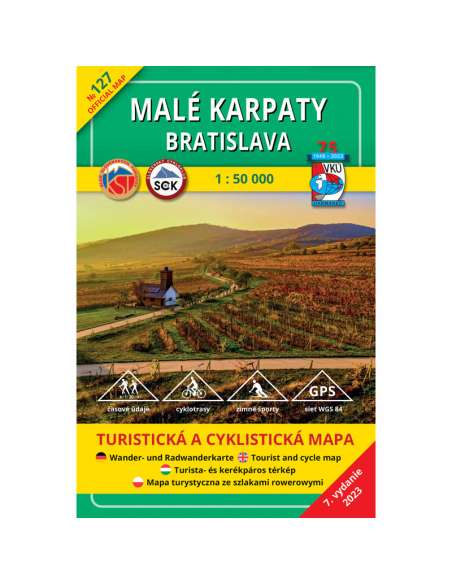 TM 127 Kis-Kárpátok - Pozsony környéke turistatérkép - Malé Karpaty - Bratislava