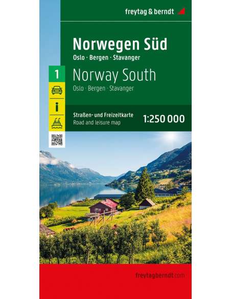 Norway South - Norvégia 1: Dél-Norvégia - Oslo - Bergen - Stavanger térkép