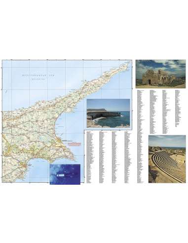 NG 3318 Cyprus - Ciprus Adventure térkép - vízálló