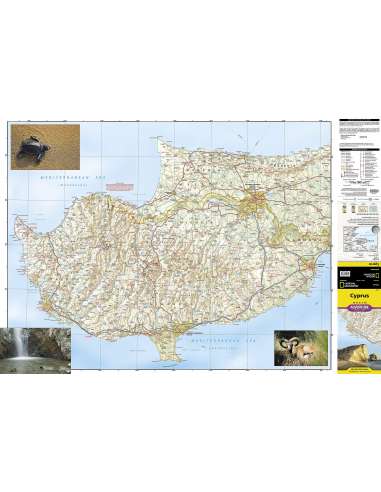 NG 3318 Cyprus - Ciprus Adventure térkép - vízálló