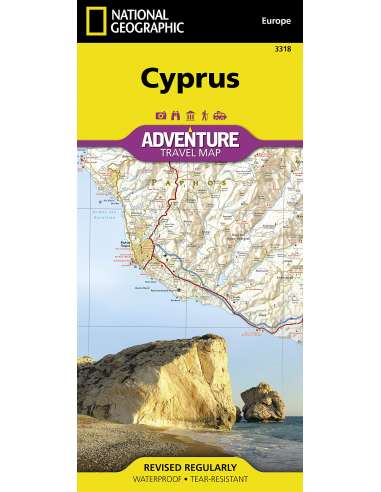 NG 3318 Cyprus - Ciprus Adventure térkép - vízálló