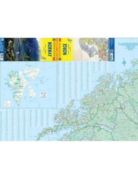 Norway - Norvégia térkép