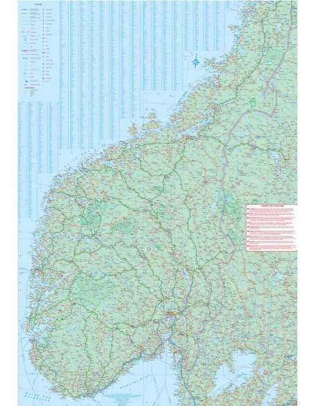 Norway - Norvégia térkép