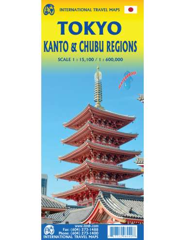 Tokyo & Kanto-Chubu Region - Tokió várostérkép...
