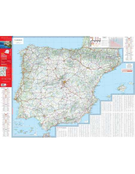 MN 734 Spain & Portugal 2023 - Spanyolország - Portugália térkép - 2023