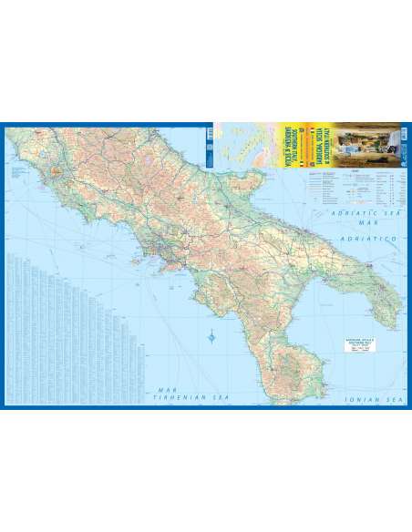 Sardinia - Sardegna - Sicily and Southern Italy - Szardínia - Szicília - Dél-Olaszország térkép