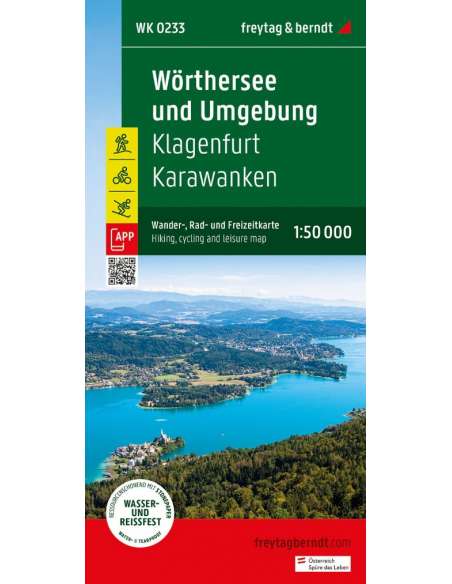WK 233 Wörthersee und Umgebung Klagenfurt Karawanken túratérkép