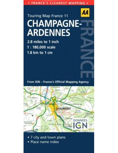 FR 11 Champagne-Ardennes AA Road Map