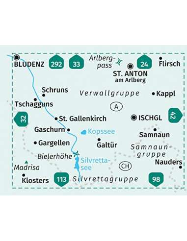 KK 41 Silvretta - Verwallgruppe turistatérkép -...