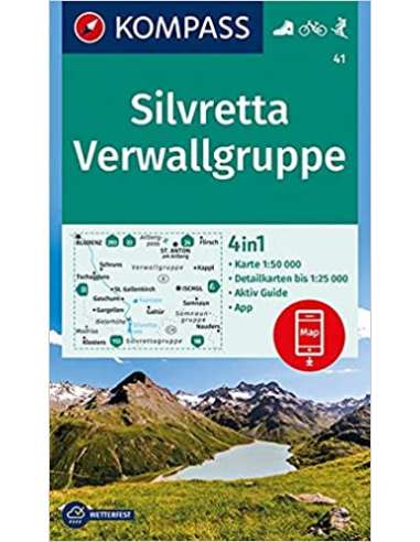 KK 41 Silvretta - Verwallgruppe turistatérkép -...