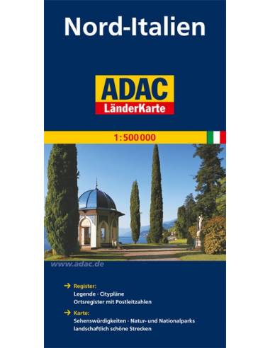 Italien-Nord - Észak-Olaszország térkép ADAC