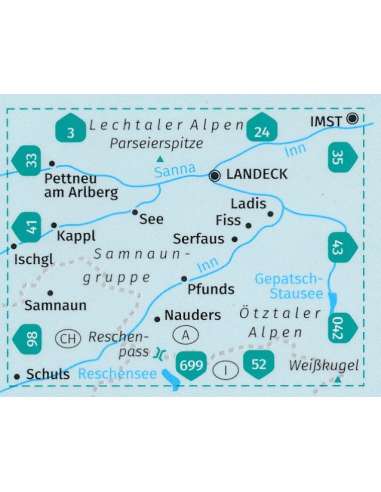 KK 42 Landeck - Nauders - Samnaungruppe...