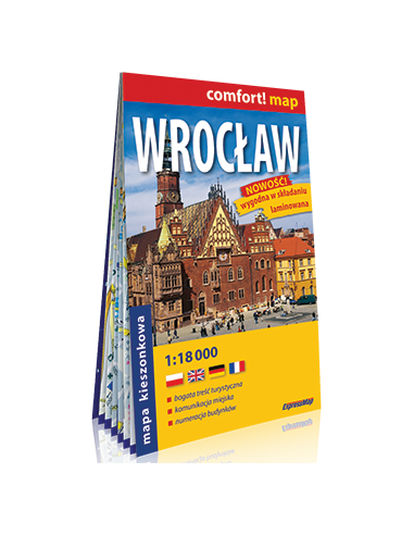 Wroclaw  midi térkép - Comfort! map