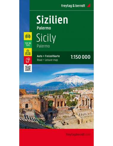 Sizilien - Szicília - Palermo térkép
