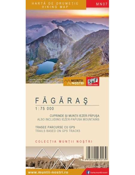 MN07 Făgăraş - Fogarasi-havasok turistatérkép - 2 szelvényes
