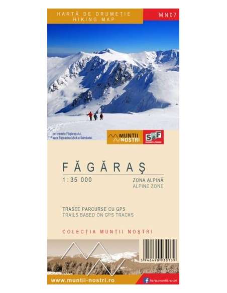 MN07 Făgăraş - Fogarasi-havasok turistatérkép - 2 szelvényes