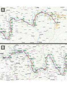 Weser-Radweg kerékpáros atlasz