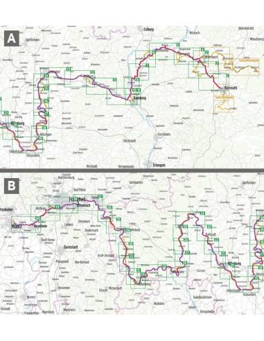 Weser-Radweg kerékpáros atlasz