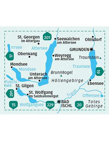 KK 18 Nördliches Salzkammergut túra-,...