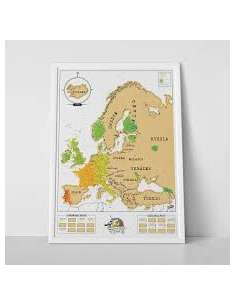 Kaparós Európa térkép - Scratch Europe 841x594 mm 2