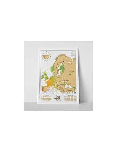 Kaparós Európa térkép - Scratch Europe 841x594 mm