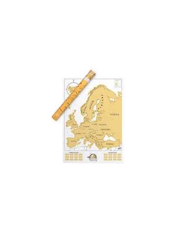 Kaparós Európa térkép - Scratch Europe 841x594 mm