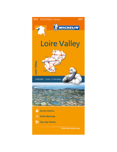 MN 517 Pays de la Loire - Loire-völgye térkép