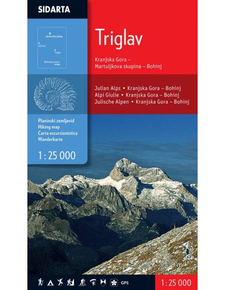 Triglav Kranjska Gora-Martuljek-Bohinj turista térkép