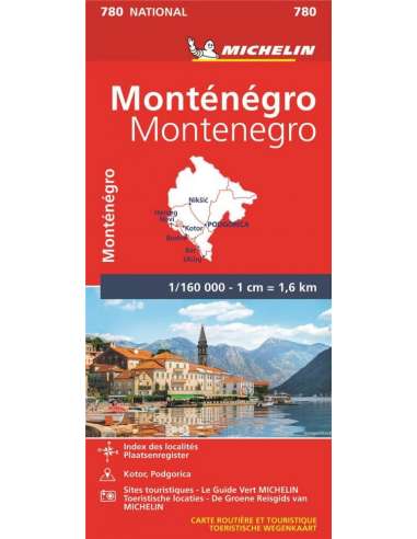 MN 780 Montenegro térkép