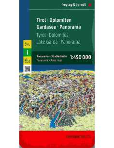 Tirol  Dolomiten - Tirol panorámatérkép
