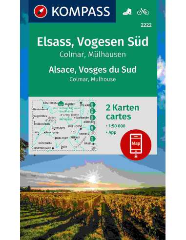 Kk 2222 Elsass, Vogesen Süd, Colmar, Mülhausen...