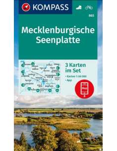 KK 865 Mecklenburgische Seenplatte 3 részes turistatérkép