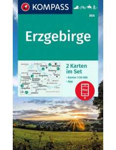 KK 866 Erzgebirge 2 részes turistatérkép