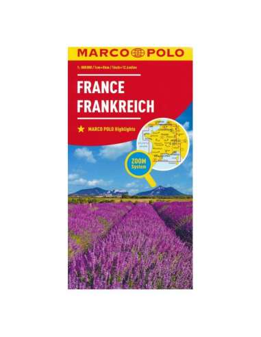 FRANCE - FRANCIAORSZÁG TÉRKÉP - MARCO POLO