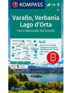 KK 97 Varallo - Verbania- Lago d'Orta turistatérkép 2024
