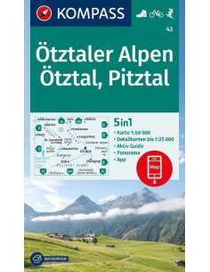 KK 43 Ötztaler Alpen, Ötztal, Pitztal túra-, sí- és...