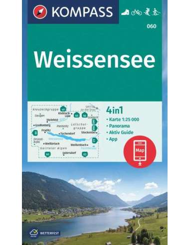 KK 060 Weissensee turistatérkép - matt laminált...