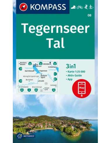KK 08 Tegernseer Tal turistatérkép - 2023