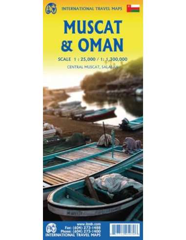 Oman and Muscat - Omán és Muszkat térkép