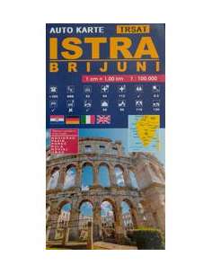 Istra - Brijuni - Isztria- Brijuni térkép