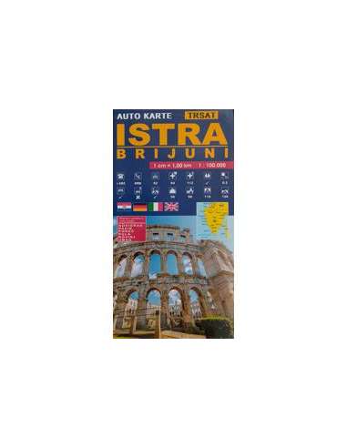 Istra - Brijuni - Isztria- Brijuni térkép