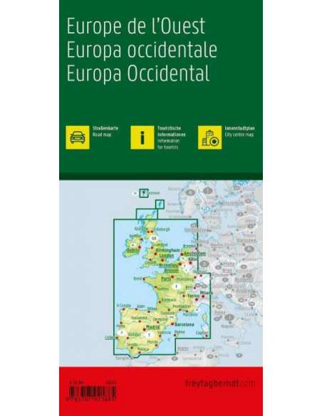 Westeurope - Nyugat-Európa térkép