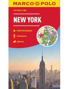 New York city map laminált - Marco Polo