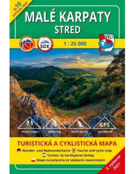 TM 10 - Kis-Kárpátok közép - Malé Karpaty - Stred turistatérkép