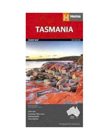 Tasmania Handy map - Tasmánia térkép