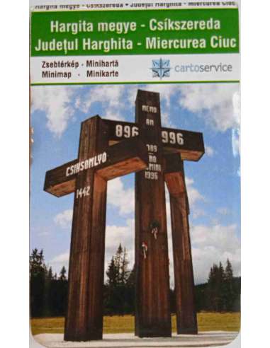 Hargita megye - Csíkszereda zsebtérkép