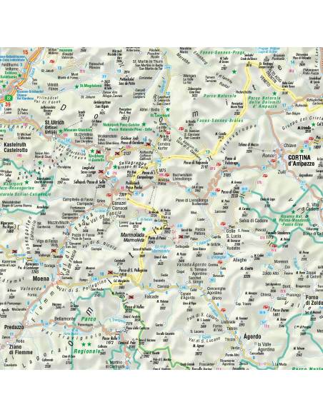 Italien nord - Észak-Olaszország motoros térkép-szet 8 lap LAMINÁLT - Biker Betten