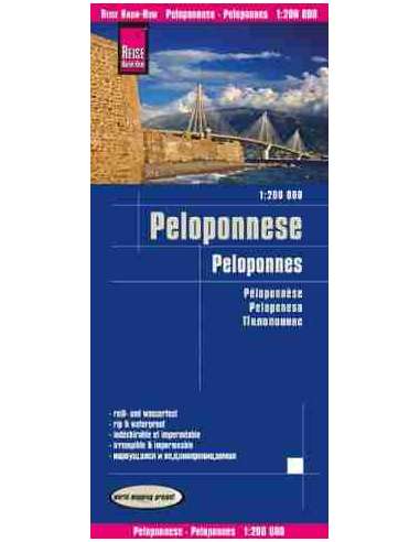 RKH Peloponnese - Peloponnészosz laminált térkép