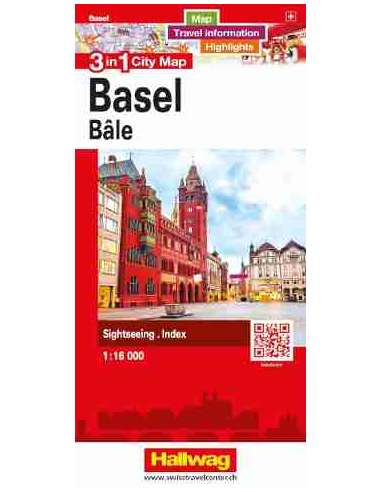 Basel 3 in 1 City Map - Bázel térkép laminált